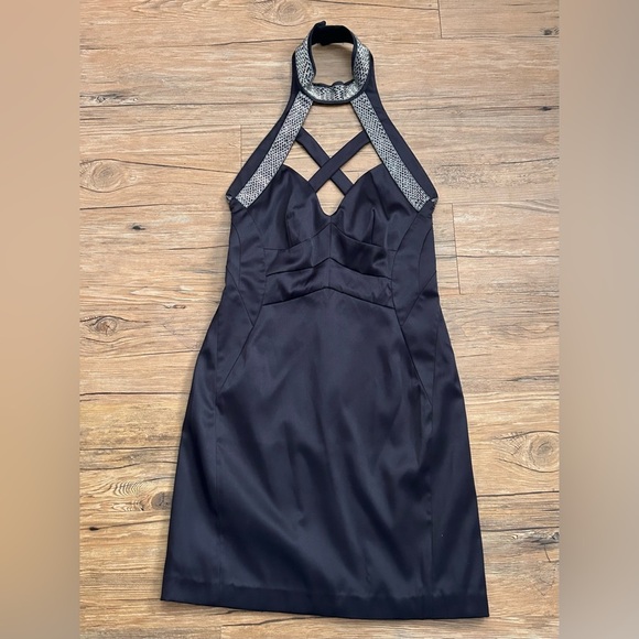 Vintage - Karen Millen- embellished mini dress -4 - Picture 1 of 3